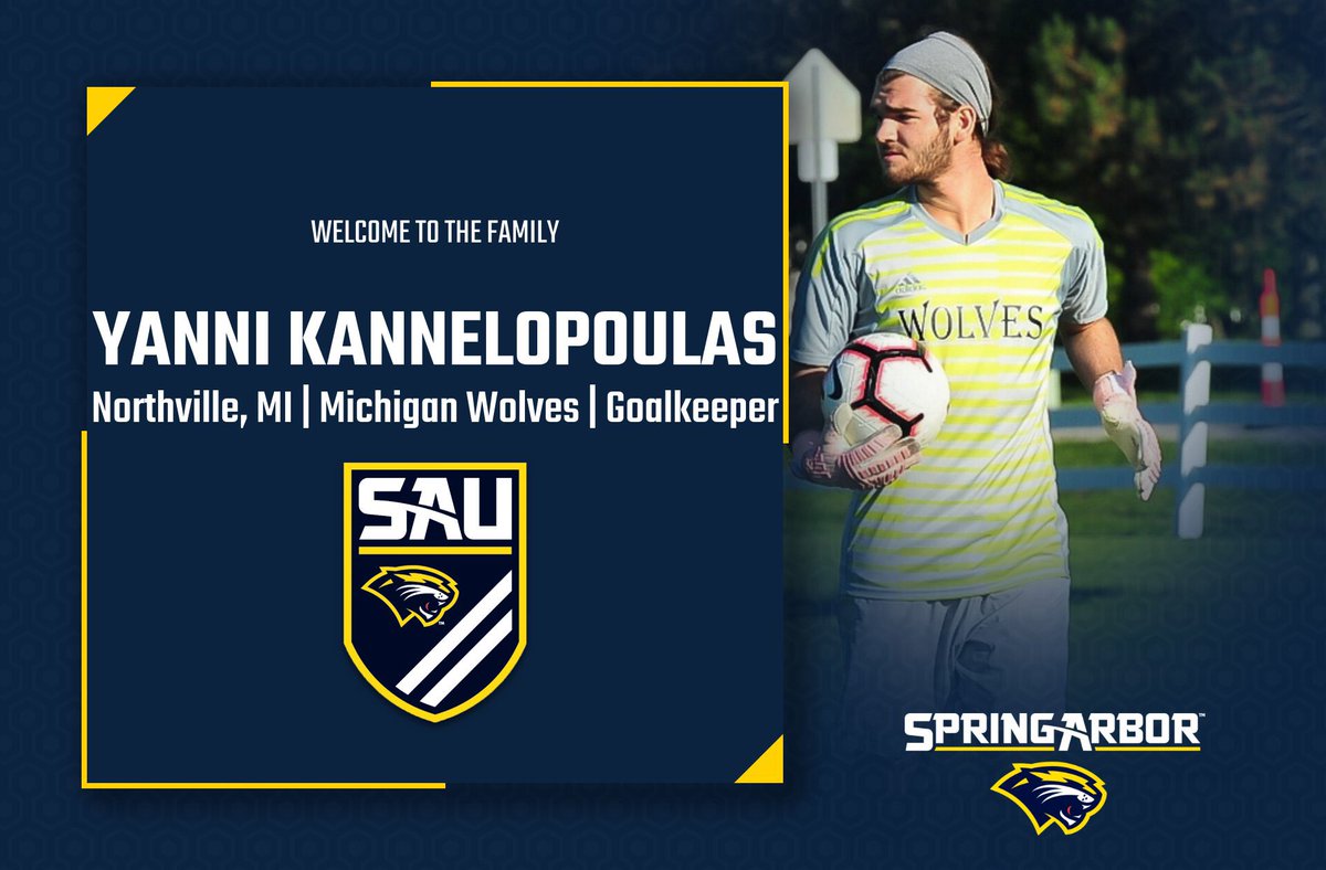 SAUCougarsMSOC's tweet image. Welcome to the family Yanni Kannelopoulas 🐻⚽️ A goalkeeper from Northville, MI 🇺🇸 He comes to us from @MichWolves01.