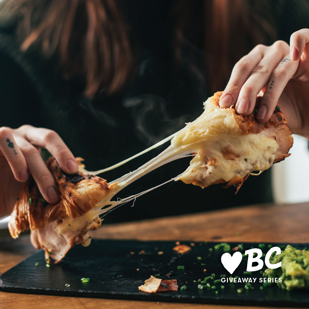 BCMilk's tweet photo. Residents of the #LowerMainland! Enter for a chance to win 1 of 20 prize packs from @fhcheeses (est. at a $80 value). For every contest entry BC dairy farmers will donate $1 to @RealFoodBanksBC up to $20,000 (inclusive of the whole campaign). Link: https://t.co/3JieW4ZpCL https://t.co/GI9oFMiDAK