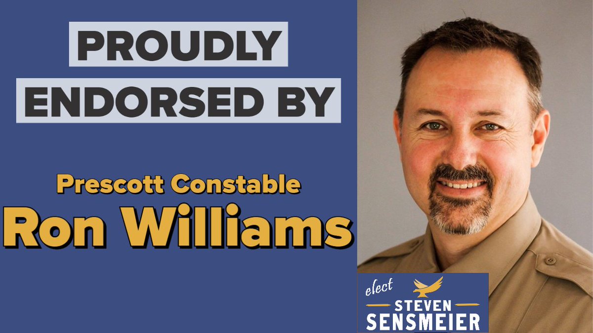 SKSensmeier's tweet image. I support our law enforcement officers on the front line keeping our communities safe. That's one of the many reasons I'm very happy to have the endorsement of my good friend and retired YCSO deputy, Constable Ron Williams! #LD1 #LeadRight #KeepArizonaRed