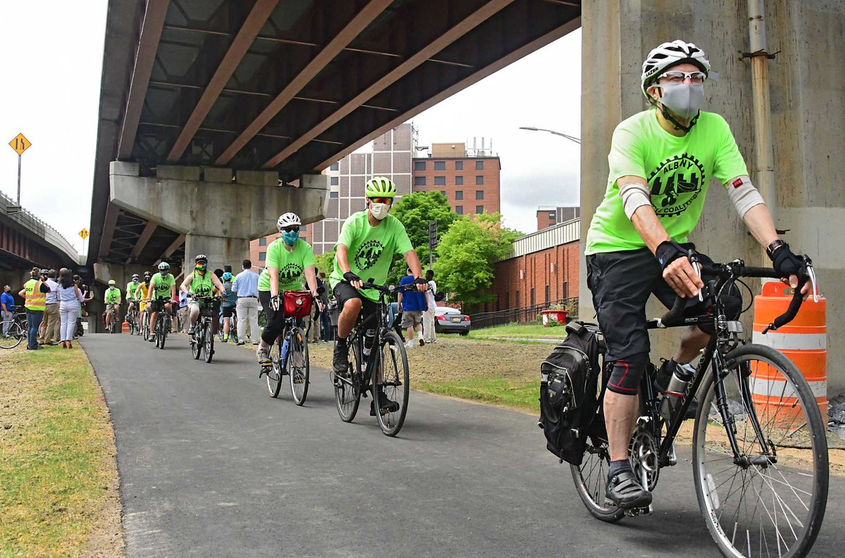 timesunion's tweet photo. #Albany's South End's bike-trail connector is officially open https://t.co/7JIlKhnjHY https://t.co/02PyizYjva