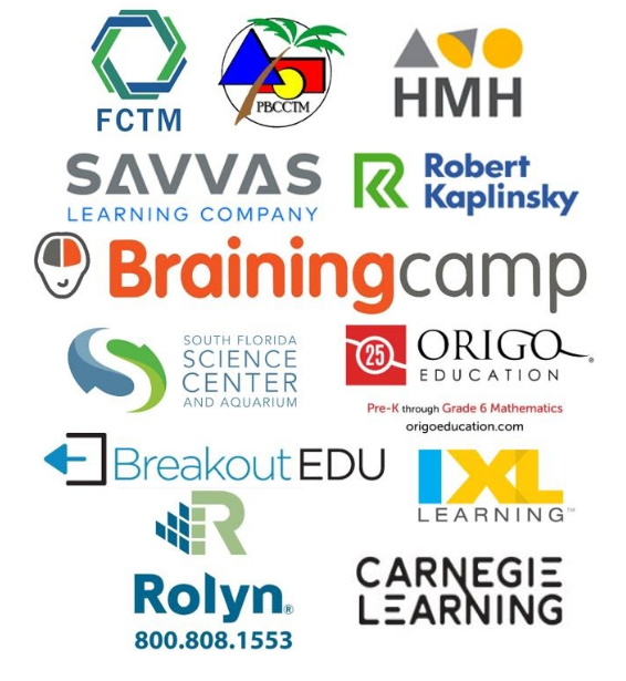 PBCCTMath's tweet photo. We are excited to bring professional learning to our teachers of Palm Beach County and FCTM Region X. Thank you to our sponsors for helping to make this possible. Let this amazing day begin! https://t.co/I12M6sRGBT
