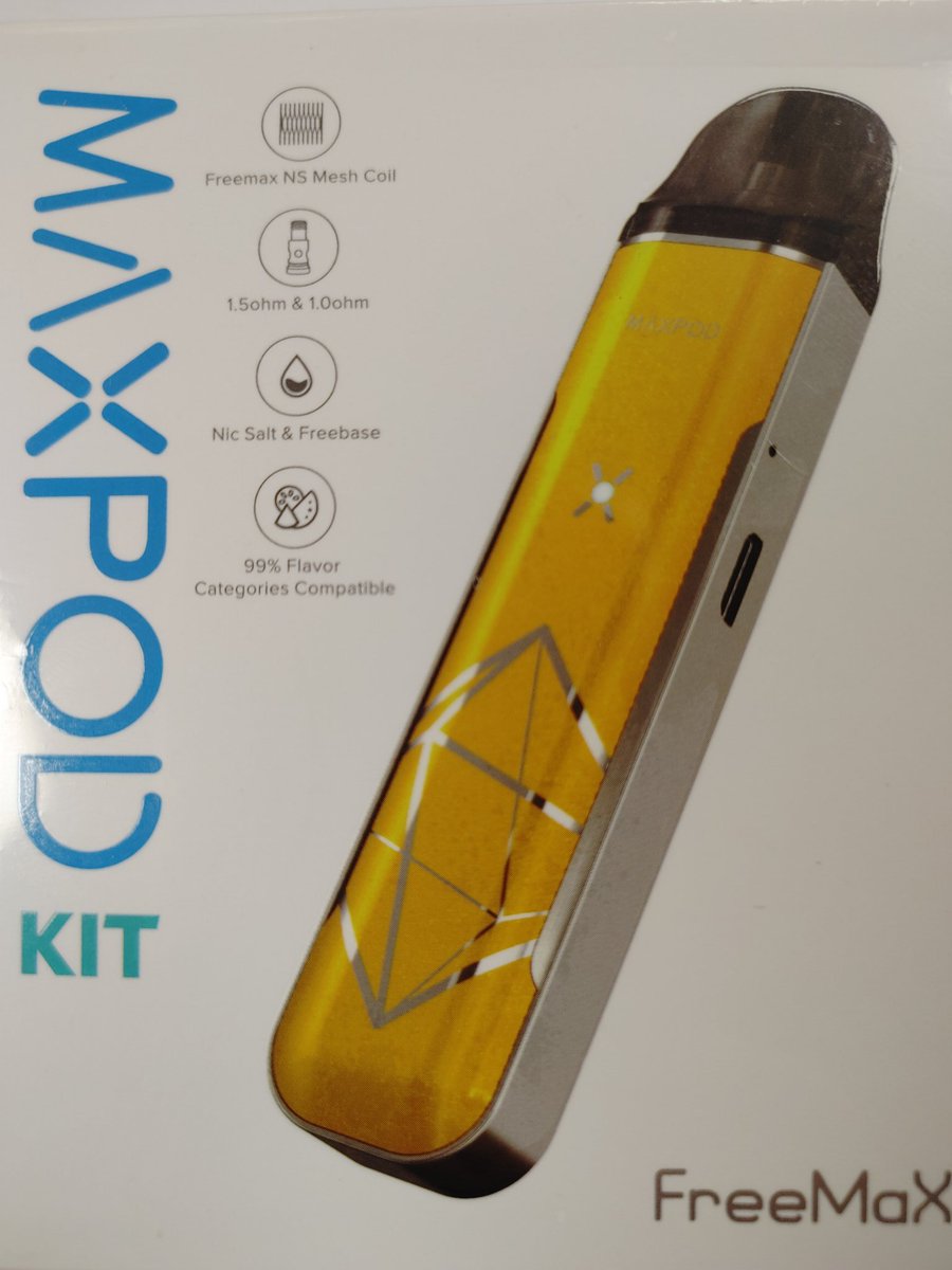 Stop in and see these new products and more that just arrived at Icabod's.

Freemax Twister 80W
Freemax Gem pod kit 25W
and
Freemax Maxipod kit 11W