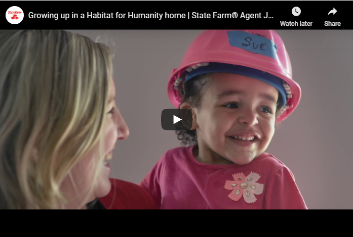 Acts of generosity can make a lasting impact. Watch this inspiring video about the <a href="/Habitat_org/">Habitat for Humanity</a> "Home is the Key" campaign and a fellow <a href="/StateFarm/">State Farm</a> agent. #GoodNeighbor ow.ly/1Cvv50Asaet