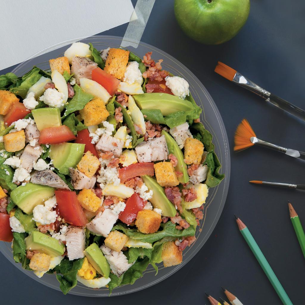 HelloBistro's tweet photo. Our Cobb Salad: Get it to go, so you can get to creating! 🎨 Order now: https://t.co/FcaVdPciSt #HelloToGo https://t.co/kQVZZqKZU7