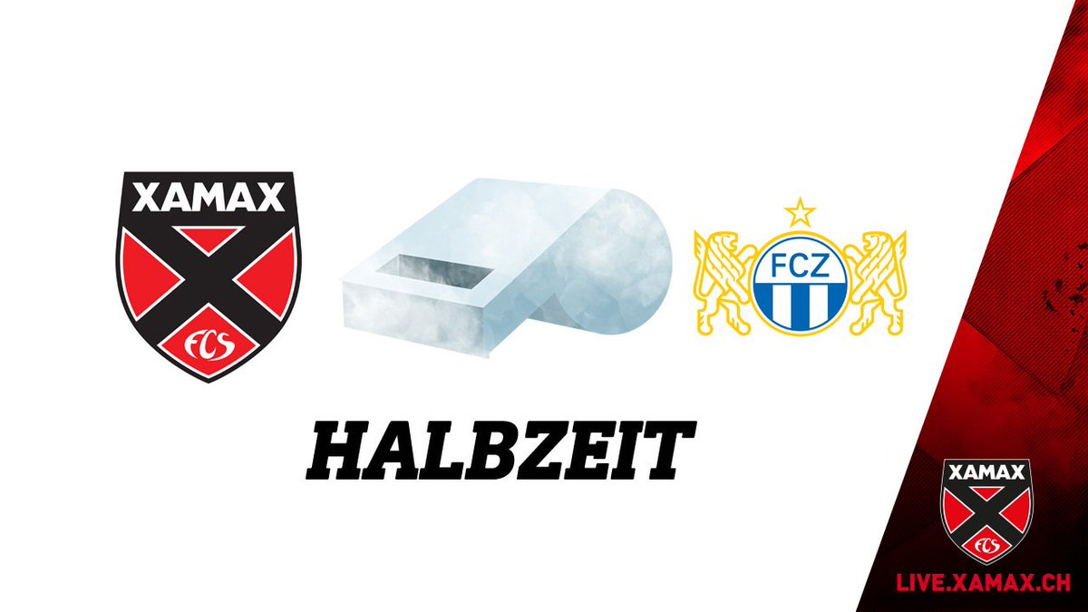XamaxFCS_DE's tweet photo. ⏳ HALBZEIT ⏳ Xamax – Zürich 1️⃣:1️⃣*

⚽ 23. Nuzzolo (Kamber) 1:0
⚽ 28. Nathan 1:1

#XAMFCZ 1️⃣:1️⃣* ❤️🖤 #AllezXamax #PourNosCouleurs

▶️ https://t.co/P3J9XMC3yL https://t.co/hPVFZ9VCYv