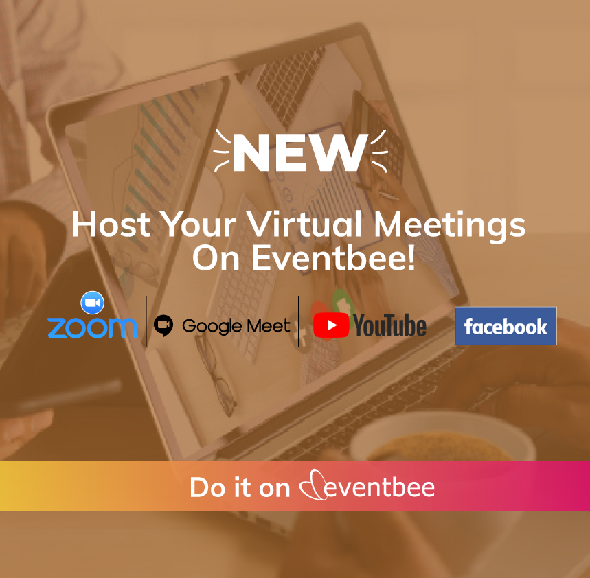 eventbee's tweet photo. Introducing Virtual Meetings

Going virtual with your events? Now you can do it on Eventbee with few clicks! We have inbuilt integration with all major streaming platforms - Zoom, Google Meetings, Facebook Live, YouTube

#eventprofs #meetingprofs #virtualevents #events #virtual https://t.co/BpKATPl4Dx