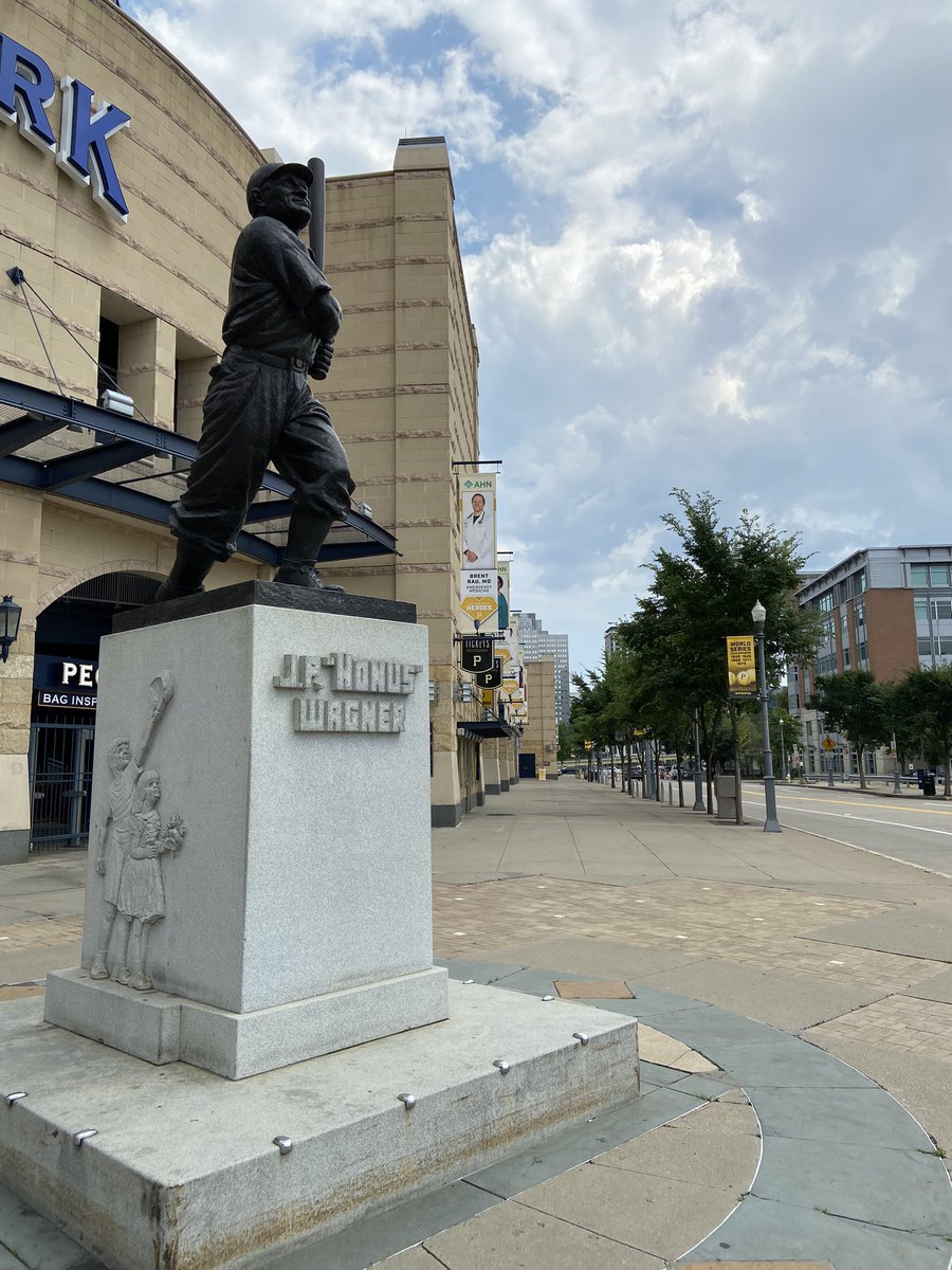 AlexJStumpf's tweet photo. Classy move by Pirates: Instead of players being on banners outside PNC Park, it’s frontline medical workers. #DKPS #Pirates https://t.co/tEpeAq0xIt