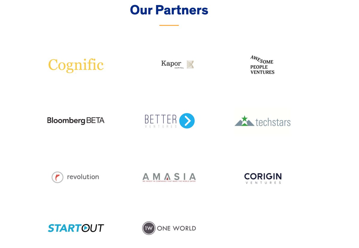 SperoVentures's tweet photo. Big shout out to our stellar Founder Summit Partners @Cognific @KaporCapital @BloombergBeta @lyndsboucherle @BetterVentures @techstars @revolution @amasiavc @RRword  @CoriginVentures @StartOut @OneWorldTI @JuliaLipton 
Applications close Sun, apply today!

https://t.co/X6H8RyZ8Mf https://t.co/Rr5Q0qPNJq