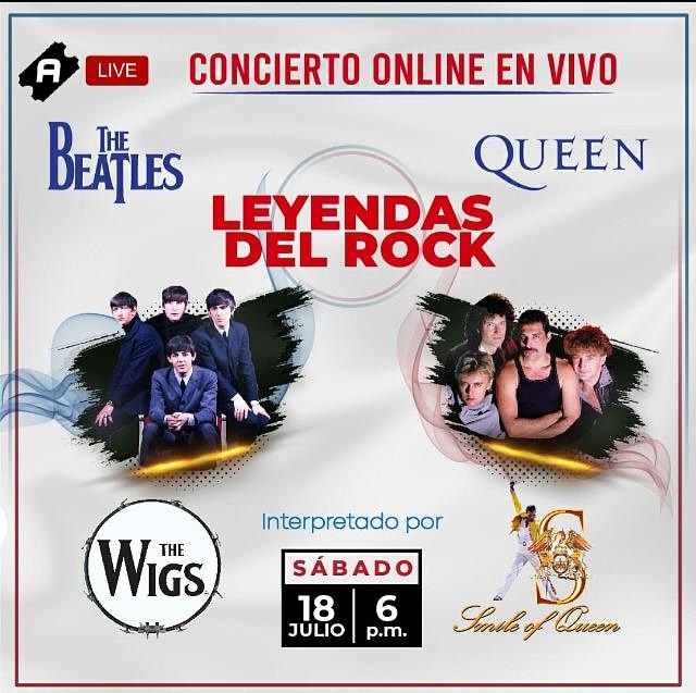 SmileOfQueen1's tweet photo. HOY Y MAÑANA PREVENTA ESPECIAL!! 
SMILE LIVE CONCERT
Con nuestros amigos de @Wigsmx
LEYENDAS DEL ROCK
#SMILEOFQUEEN #THEWIGS
ACCESOS
https://t.co/j6v4NpSnsC https://t.co/2YFC5G6vjv