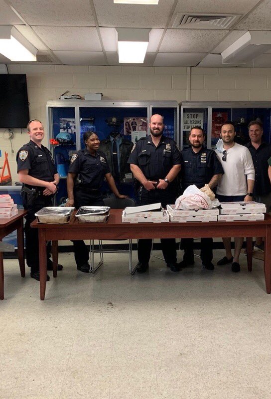 NYPD107Pct's tweet photo. Thanks  to Levi and Tamara Rachman for providing a great lunch to the 107 Pct.   We are all so grateful. https://t.co/J1K0qXdDRJ