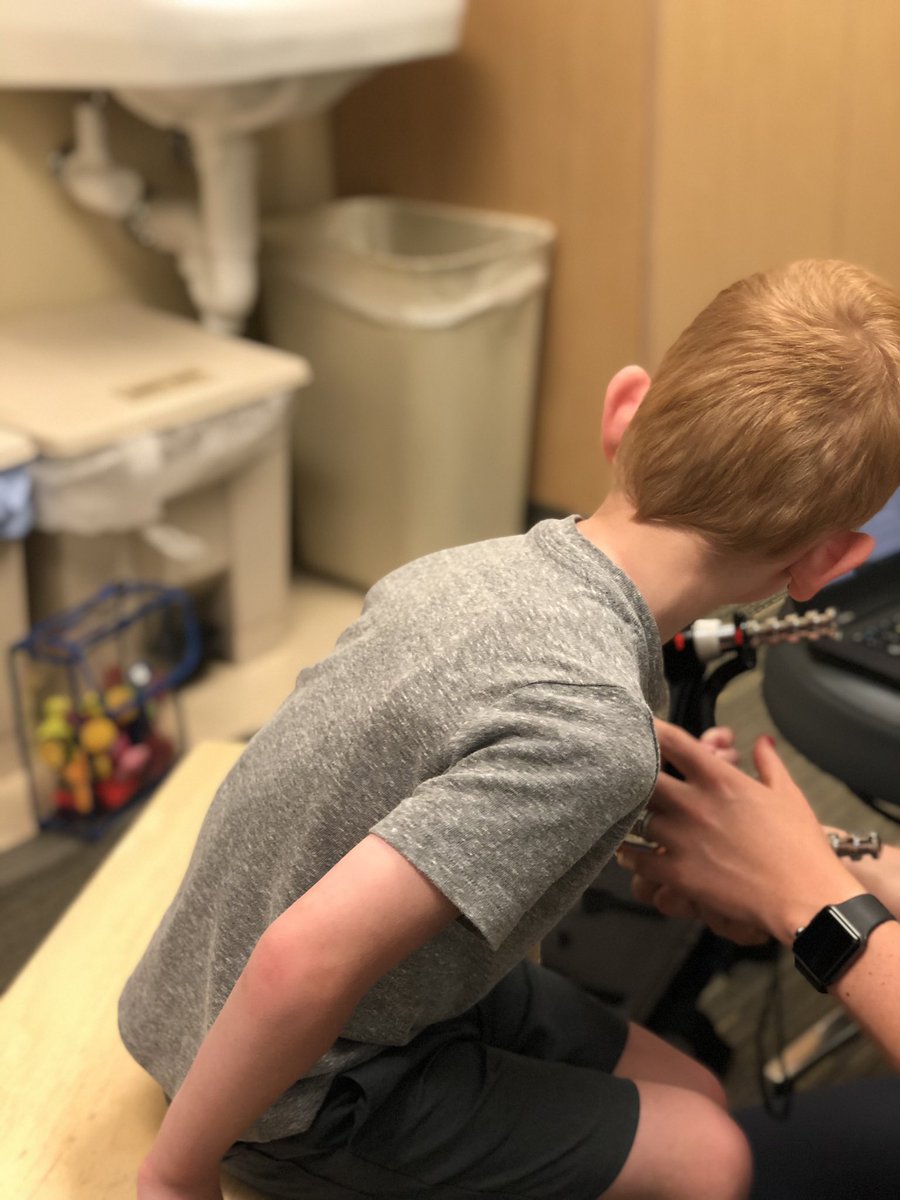 mdeboer03's tweet photo. SDR/Surgery week, Day 2.
OT evaluations, knee brace fittings, wheelchair measurements, and a tour of the rehab department where we’ll be hanging out for the next 6 weeks. Break time before round 2.
#lovecade #lovegraham #SDRweek https://t.co/BmNPqLyWzM