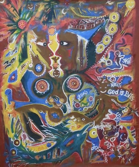 jacmelarts's tweet photo. Today’s Art du Jour is this 26”x30” painting by Jadrix Louis. This and many other works by Jadrix are available for sale through our gallery. Contact us for more info. https://t.co/m7sSDGOyVv