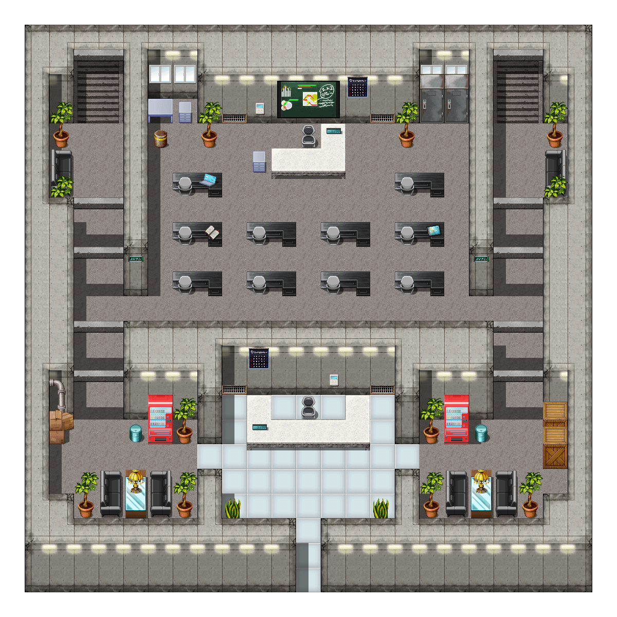 RPGmakerweb's tweet photo. Tilesets won yesterday's twitter poll, so let's show off some RPG Maker MZ Sample Maps! https://t.co/1ZZqUQUlrw https://t.co/mCZcXSu7ol