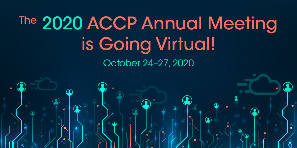 ACCP's tweet photo. ACCP’s 2020 Annual Meeting, originally planned for Dallas, Texas, will now be presented virtually. All meeting-related activities will be delivered online. https://t.co/e1t8YxpaBC #ACCP #ACCPAM #ACCPAM2020 #ClinicalPharmacy #PharmD #Pharmacy https://t.co/bl6njRVvSh