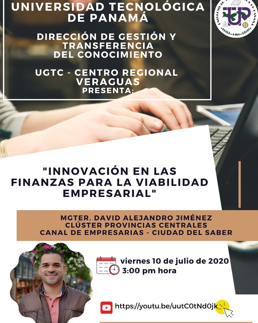 UTPVeraguas's tweet photo. La @UtpDgtc de @utppanama en Veraguas los invita este 10 de julio a la conferencia virtual " Innovación en las Finanzas para la Viabilidad Empresarial"@AcostaAdiz
Formulario de Inscripción 
https://t.co/7zvGAIN3wg
Enlace de conferencia
https://t.co/cJSnsd7Wpg https://t.co/clhQ6b2j0h