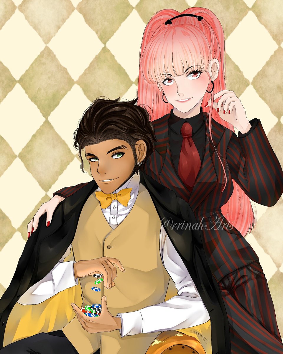 rrinahArts's tweet photo. Fear the Deer!

AU in which Hilda and Claude form a casino gang...or something 

#ClaudeVonRiegan #HildaValentineGoneril #FE3Houses #FireEmblemThreeHouses https://t.co/9vX1WYGqlS