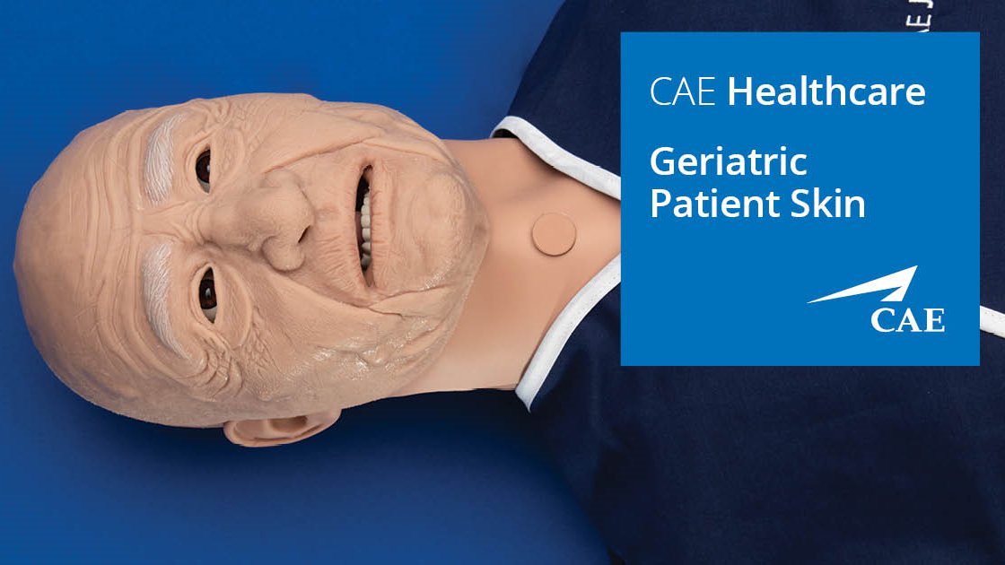 _elevate_health's tweet photo. Part of our new Platinum Series of sticky wounds, incisions, and puncture wounds, our new #geriatric flexible masks perfectly match your #CAEJuno and #CAEAres manikins to bring an added layer of realism to #healthcareeducation. Contact CAE Healthcare for more information. https://t.co/hqMwyWgoo1