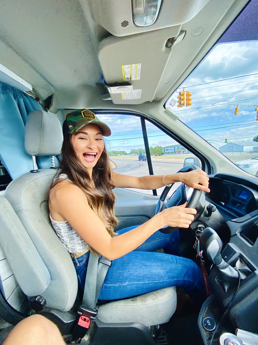 CruisinMarina's tweet photo. Welcome to my crib! 
.
.
This is a 2017 Ford Transit box truck that my boyfriend &amp; I converted in 1 month during quarantine. We now live in it full time on the road adventuring! 
If y’all would like to follow along on the journey head on over to our IG: @thewanderingdexters 🚐💨 https://t.co/OES9V0iEXJ