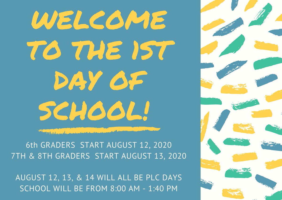 GoodrichMS_LPS's tweet photo. Welcome to the 1st day of the 2020-2021 school year! We know it's going to be a blast! Please share the awesome things that are happening today by commenting below or by using #firstdayLPS ! GO DRAGONS! 🐉 https://t.co/RZHBpaXYrI