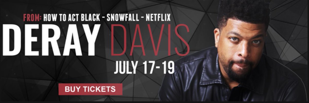 ImprovTX's tweet photo. #Arlington! @deraydavis is LIVE at our club next week and he ALWAYS sells out! Limited Seating, https://t.co/m7FgOIOhEg for tickets to this #HowToActBlack #Netflix #PowerPlay #hiphopsquares #Barbershop #Empire #21JumpStreet and #Snowfall all-star with his all-new 2020 tour! https://t.co/1DnYSk2gns