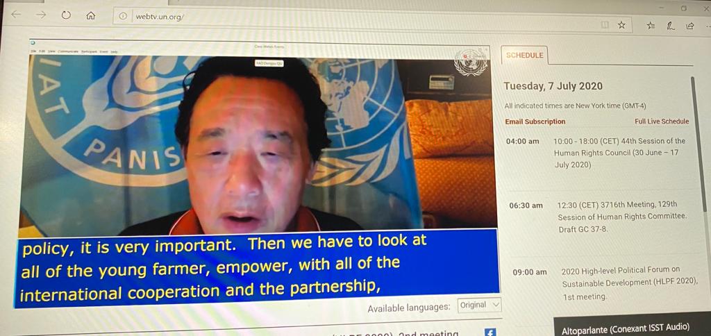 "We have to look at all the young farmers and empower them with international cooperation and partnerships if we want to achieve sustainable #FoodSystems" <a href="/FAODG/">FAO Director-General QU Dongyu</a> at #HLPF2020 Session on Ending Hunger

The future belongs to #youngfarmers! 
#SDG2 #SDGs #GlobalGoals