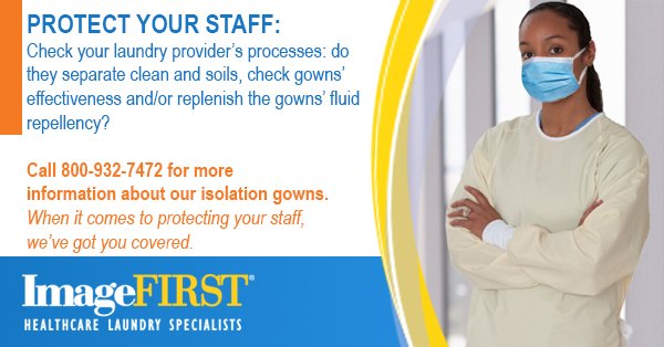 Image1stHCLinen's tweet photo. Does your laundry provider replenish your isolation gowns' fluid repellency at every wash?
#imagefirst #isolationgowns #isolationgown #staffsafety #healthcare https://t.co/7w1tfHB61J