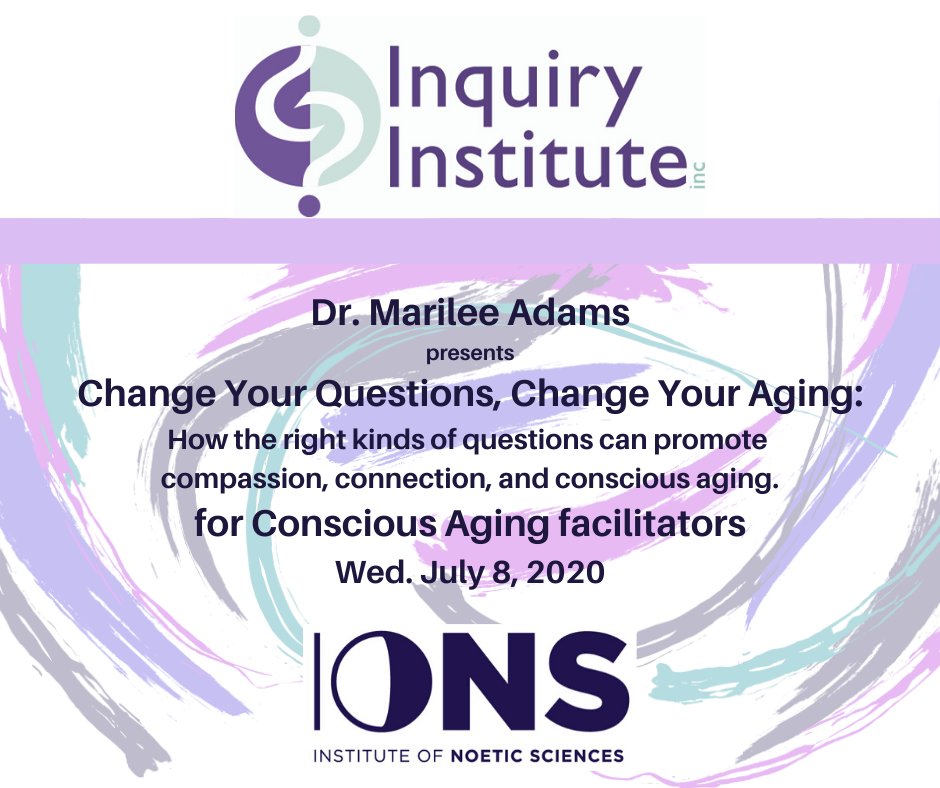 marileeadams's tweet photo. Looking forward to speaking at this webinar.
#questionthinking  #consciousaging https://t.co/f7psO2sXx8