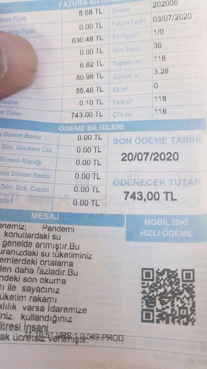 36 günlük su faturamı takdimimdir. İstanbulu Ekrem beye verenlerden hanginiz ödemek istersiniz?