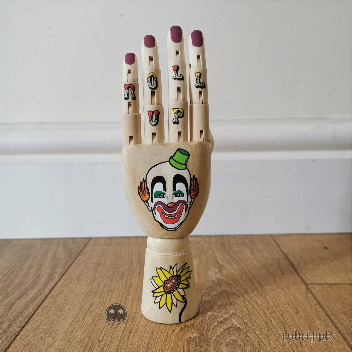 clown hand!!this was part of a commission of four hands but i haven't got round to posting the others yet