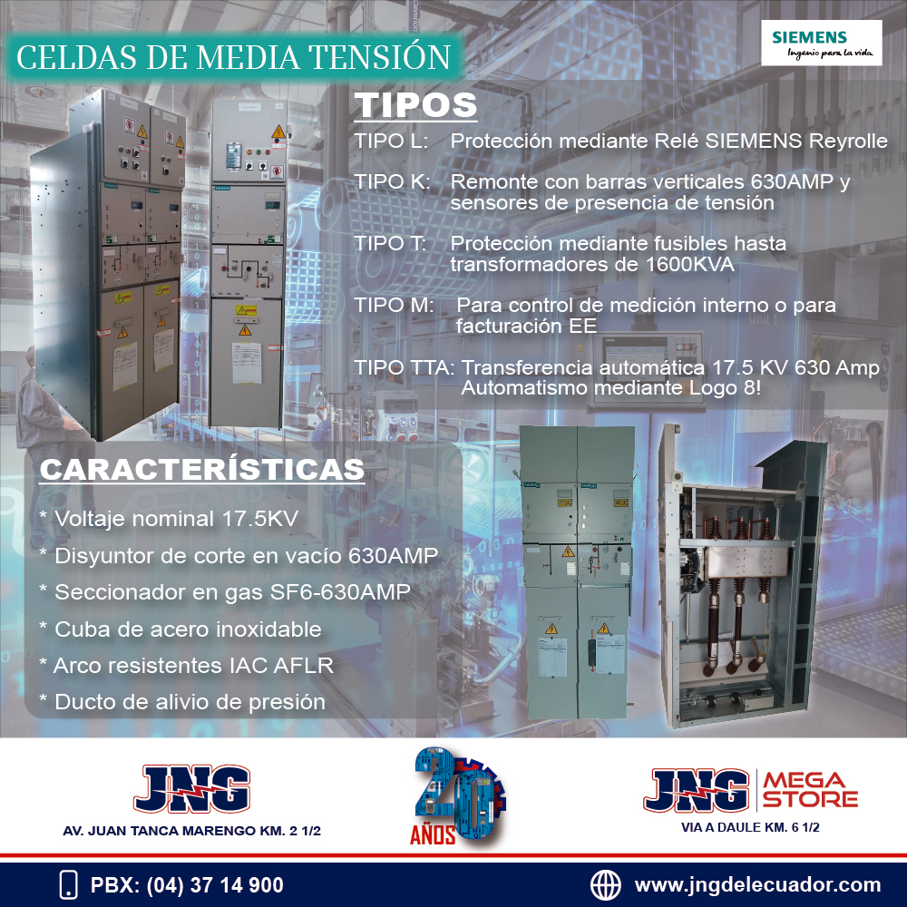 jng_ec's tweet photo. Celdas #Siemens #SIMOSEC
Factory- assembled, type- tested , three phase, metal- enclosed/ LSC2 partición metálica
Calificación de arco IAC AFLR
Normada IEC 62271
Cuba de Acero Inoxidable con gas SF6 ( SELLADO DE POR VIDA)
Celdas con ducto de alivio de presión https://t.co/I80MfuPWz9