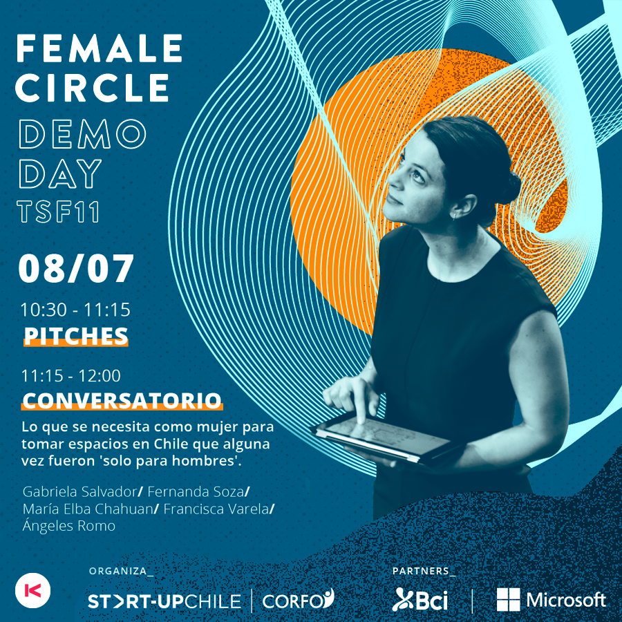 KodeaOrg's tweet photo. Te invitamos a #FemaleCircle 🙋🏻👊🏻 este 8 y 9 de julio, evento que reúne a las mejores emprendedoras de la generación #TSF11 y mujeres líderes de la industria empresarial chilena y global.
¡Te esperamos! https://t.co/JAna1Yx7IV #YouLeadYouEmpower https://t.co/yuoNvuraRl