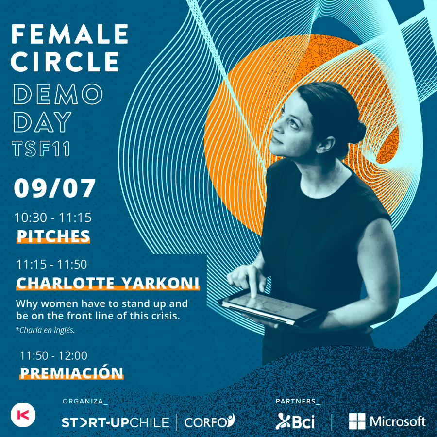 KodeaOrg's tweet photo. Te invitamos a #FemaleCircle 🙋🏻👊🏻 este 8 y 9 de julio, evento que reúne a las mejores emprendedoras de la generación #TSF11 y mujeres líderes de la industria empresarial chilena y global.
¡Te esperamos! https://t.co/JAna1Yx7IV #YouLeadYouEmpower https://t.co/yuoNvuraRl