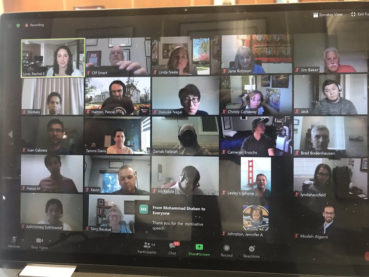 ClifSmart's tweet photo. 42 Saudi Teachers in Khebrat Cohort 3 @MissouriState presenting their final research projects today. Soon they head home.  Thanks to @officialSPS and @willardschools for your partnership. https://t.co/pourIFkFZX