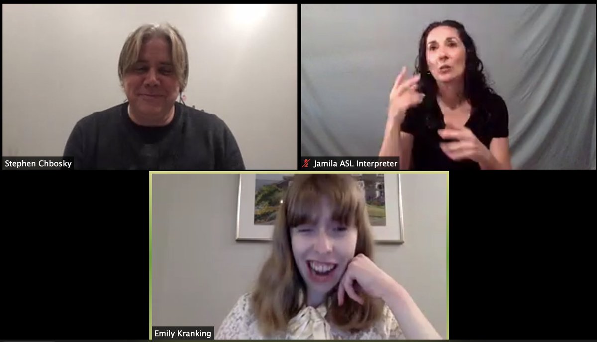 laurenappelbaum's tweet photo. @madelinedinonno @GDIGM Today's #RespectAbilityLab continued with a Q&amp;A with @StephenChbosky, @Respect_Ability board member and author, director &amp; screenwriter. Thank you Stephen for great advice and honest conversation.  
#RespectTheAbility #RepresentationMatters https://t.co/IcuvNMx5Hu