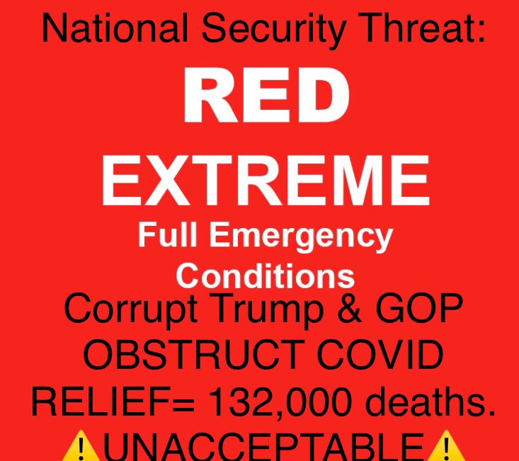 ForRuleOfLaw's tweet photo. @nerdyBlack_Kage @KamalaHarris Exactly! This is terrorism. This is fear, every single day since January, all because the #GOPReignOfTerror serve ONLY THEIR BANK ACCOUNTS AND DO NOT, HAVE NOT DONE ONE THING TO HELP US! 132,000💀💀💀💀💀💀💀
Ffs! #RemoveTrumpNow! #RemoveBarr #RemoveCorruptGOP immediately!!!!!! https://t.co/A2sD8bINUR