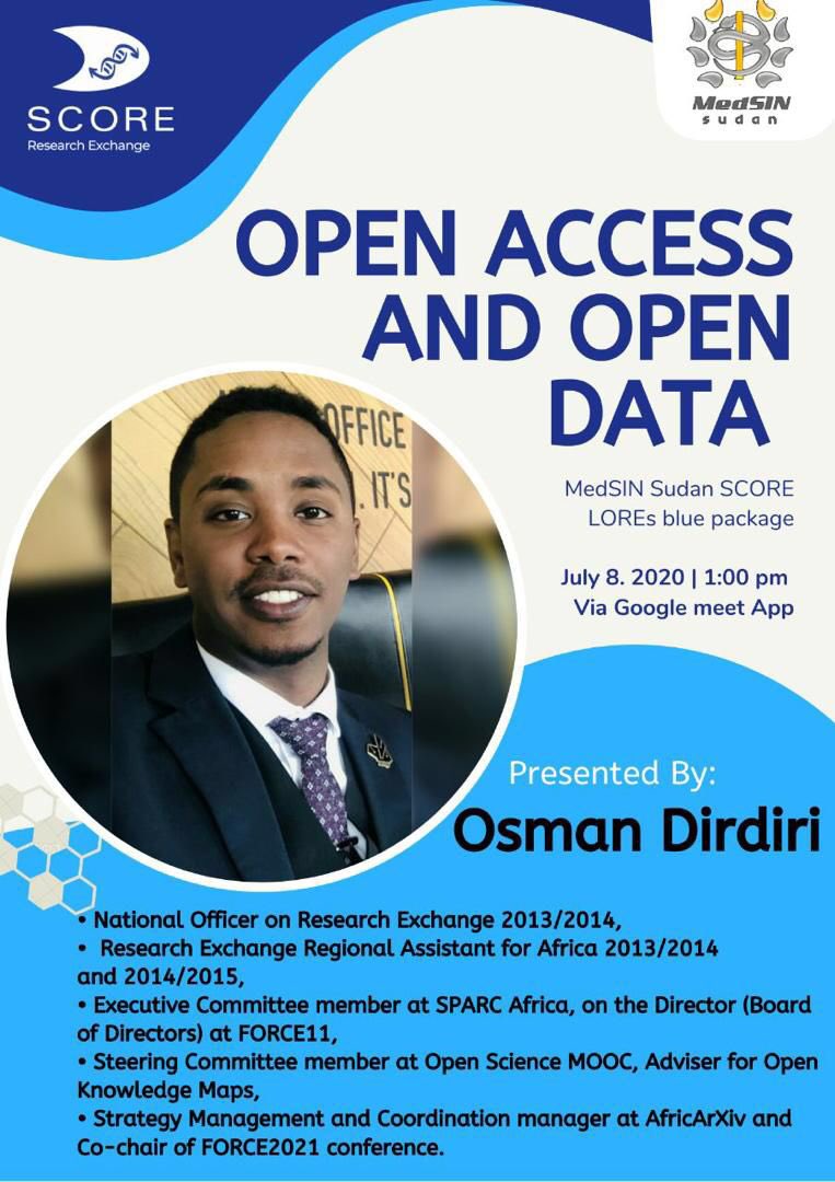 ScoreSudan's tweet photo. Dearest dark blue family 💙,
SCORE has more than just exchanges to offer. It has the potential to become a great learning space for research. Looking forward to our next session.
#bluePackage https://t.co/bJSIpAOACQ