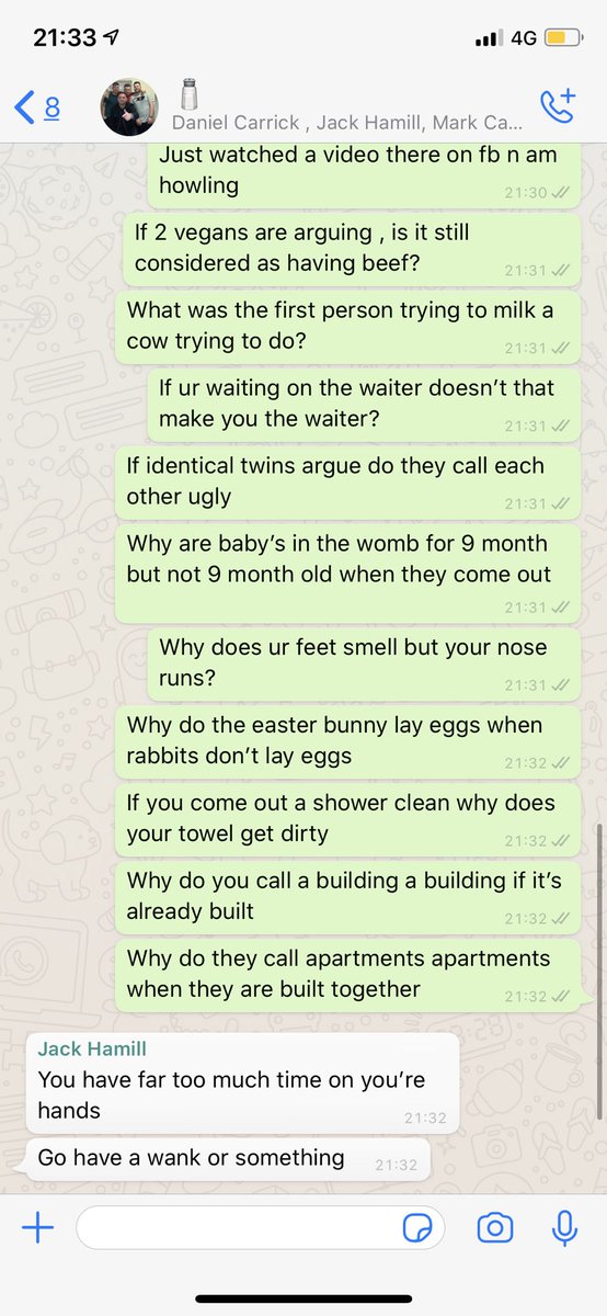 DecWeir's tweet photo. Howling at my pals reaction to my fried thoughts 🤣🤣🤣🤣🤣 https://t.co/uVNV0REN8M