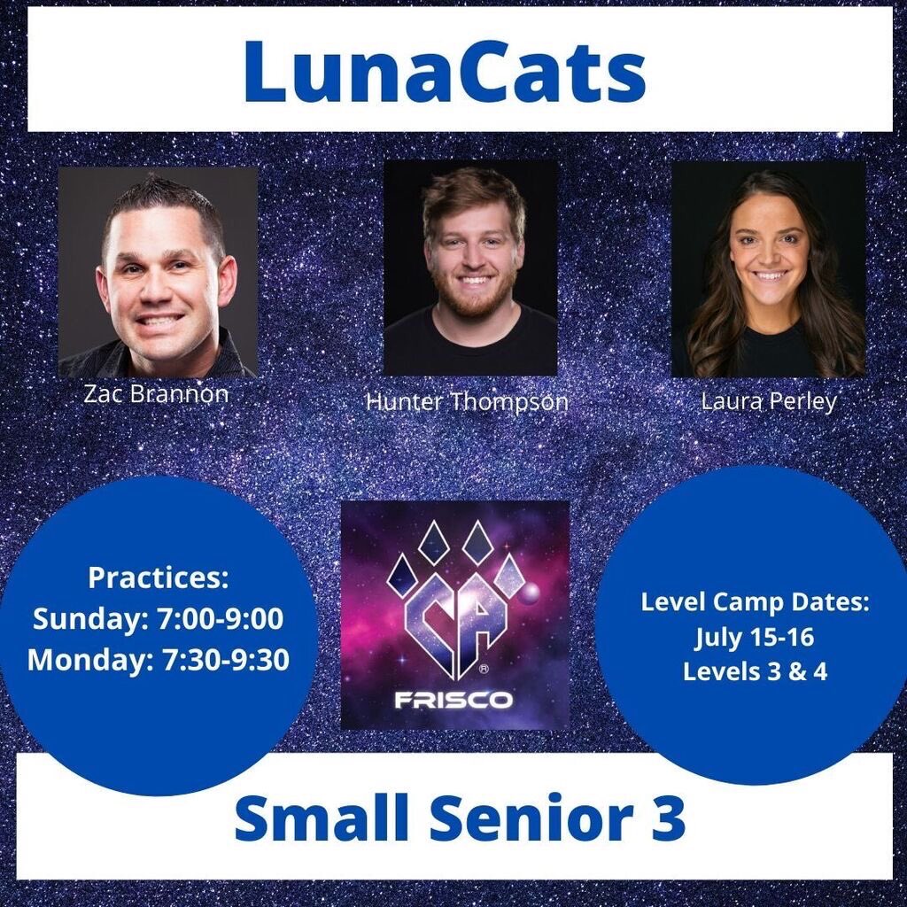 CA_LunaCats's tweet photo. New year, new team, new coaches! Welcome the 2020-2021 LunaCats! #lunaladies #g3fca2a #outofthisworld #clawsmos https://t.co/yb1rILCxL1