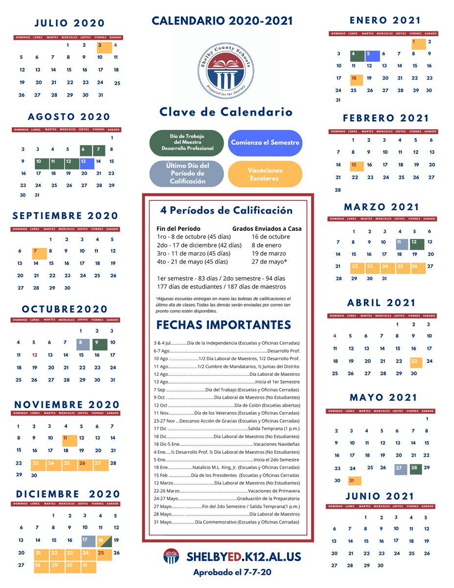 Parents, school will now begin on August 13. Please see revised calendars.