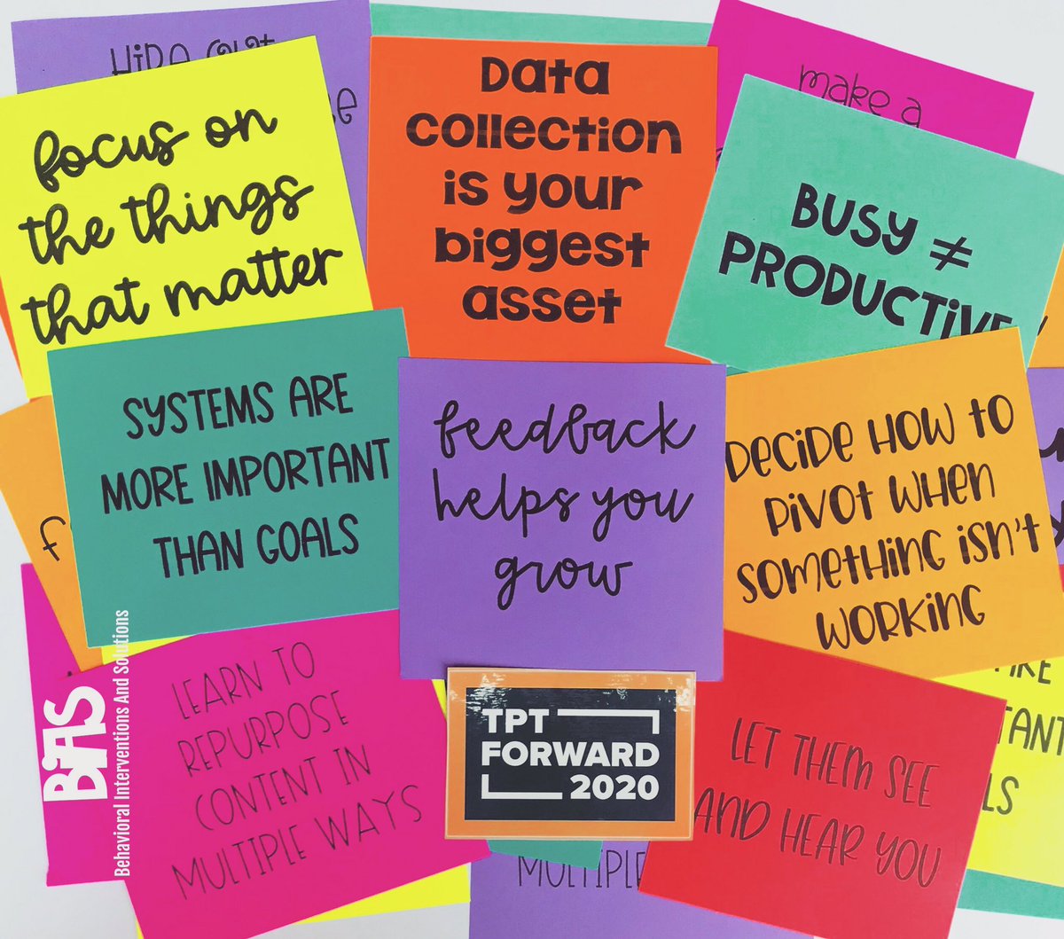 biasbehavioral's tweet photo. I am so fortunate to be learning from some of the best at #tptforward2020! These little sayings are just a few of the many ideas I pulled out of the videos I’ve watched so far.
I can’t wait to put what I’m learning into actionable steps! #biasbehavioral https://t.co/soxUypTz9g
