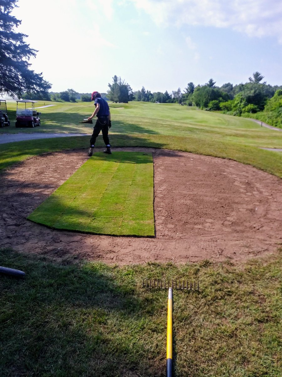 brianbeemer73's tweet photo. The new forward tee on 13 was sodded today. It will be ready for play in a few weeks. #nationalpines https://t.co/5WV3aAJ77R