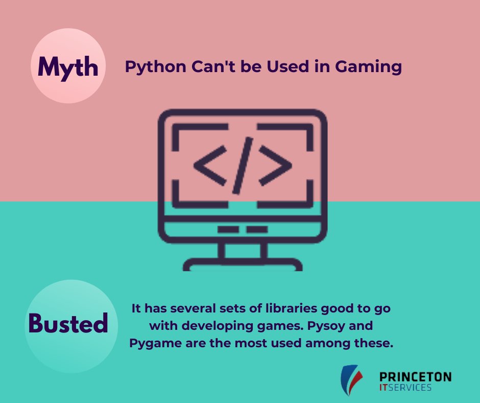PrincetonITS's tweet image. Despite Python’s surging popularity as a mainstay programming language, it’s often dismissed as “a scripting language,” “too slow,” and “not as good for enterprise-scale production.” 
 bit.ly/2BOzXIZ
#pythondevelopment #programmingmyths #princetonits
