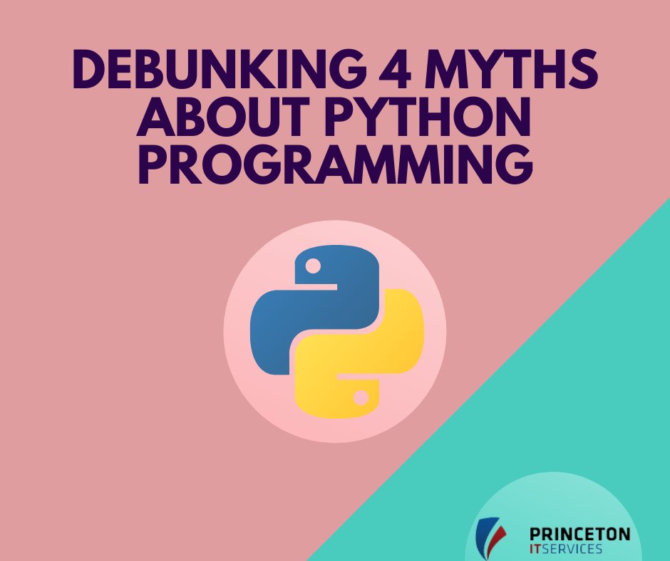 PrincetonITS's tweet image. Despite Python’s surging popularity as a mainstay programming language, it’s often dismissed as “a scripting language,” “too slow,” and “not as good for enterprise-scale production.” 
 bit.ly/2BOzXIZ
#pythondevelopment #programmingmyths #princetonits
