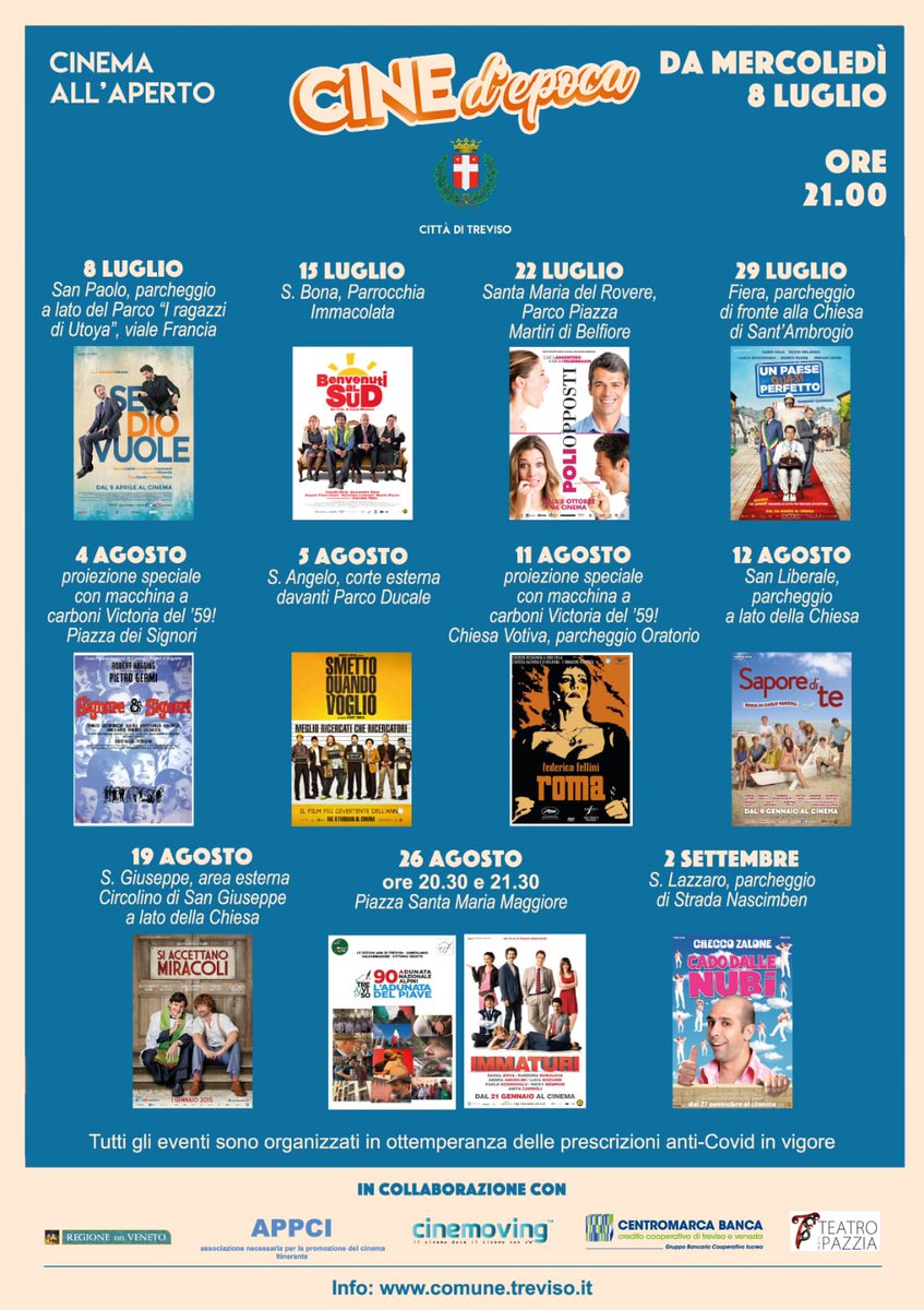 #Cinema #Estate 2020
Un po' in giro per #Treviso ...