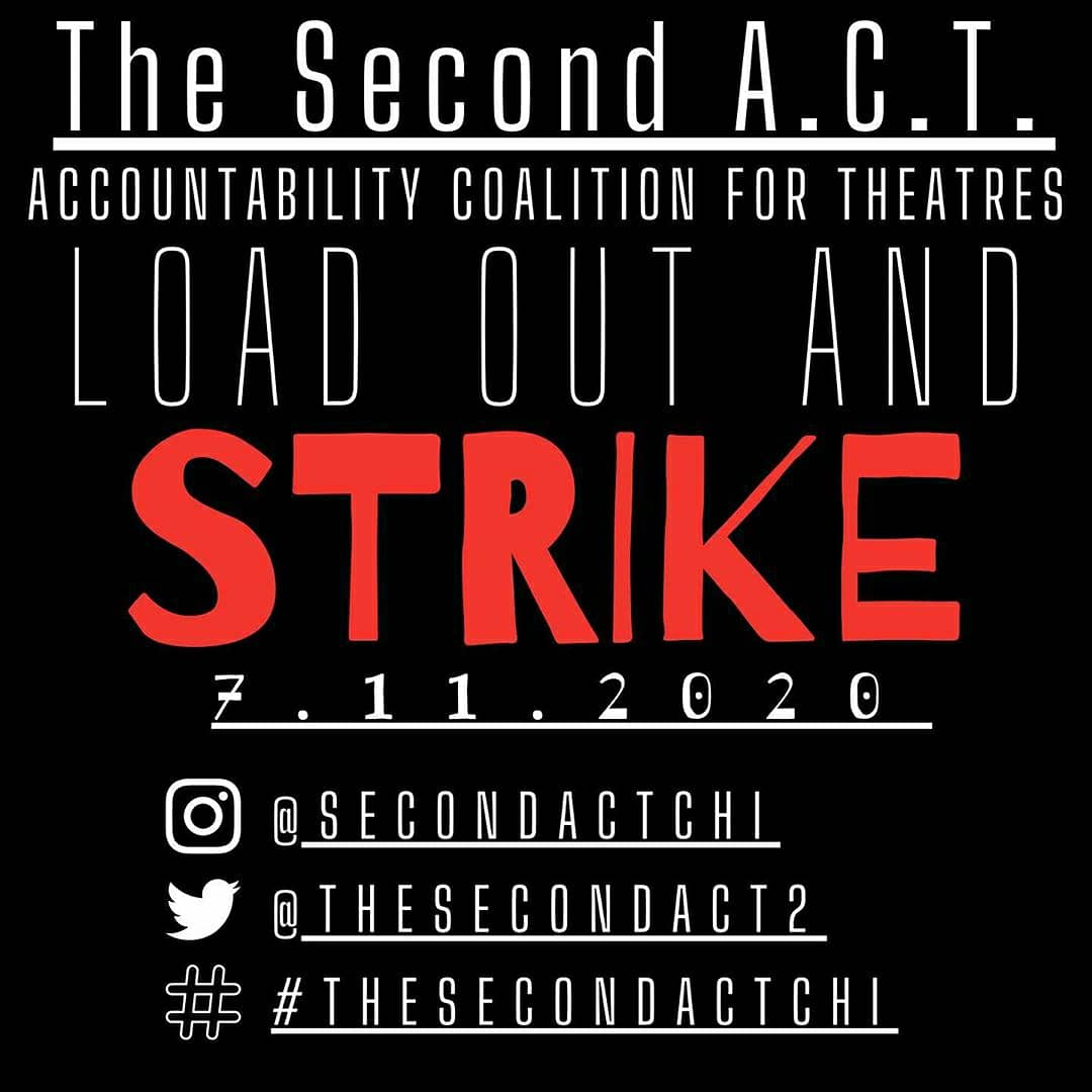 TheSecondACT2's tweet image. LOAD OUT AND STRIKE 7/11, 2-5PM. STEPPENWOLF PARKING LOT. Social distancing guidelines strictly followed. #IntermssionIsOva