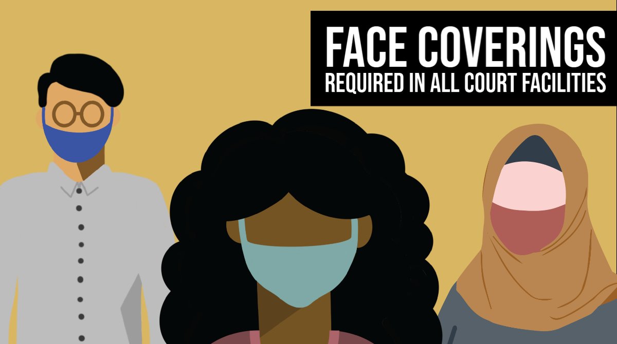 Face coverings will be mandatory for anyone in a court facility, including judges and staff, beginning July 13, 2020, according to an order issued today by Minnesota Supreme Court Chief Justice Lorie S. Gildea. mncourts.gov/About-The-Cour…