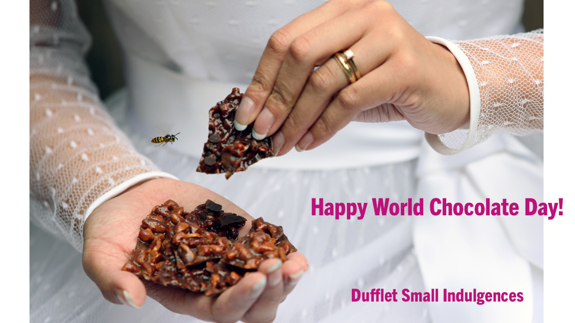 DuffletChocolat's tweet photo. When our chocolate Nutt-e photo shoots have a surprise visitor 👀 #WorldChocolateDay https://t.co/TLiEdrYteA