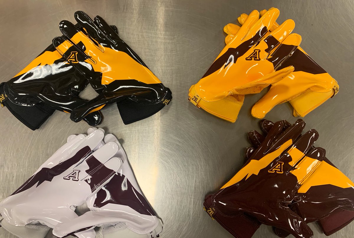 Switched it up for @ASUFootball. Our @adidasFballUS adizero gloves will feature #Amountain this year for the first time! #details