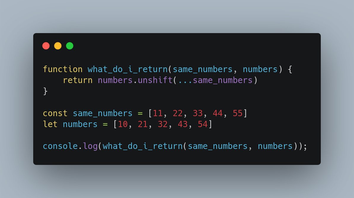 SideHustleDev's tweet image. What will this function print? 🤔

#javascript101 #javascript