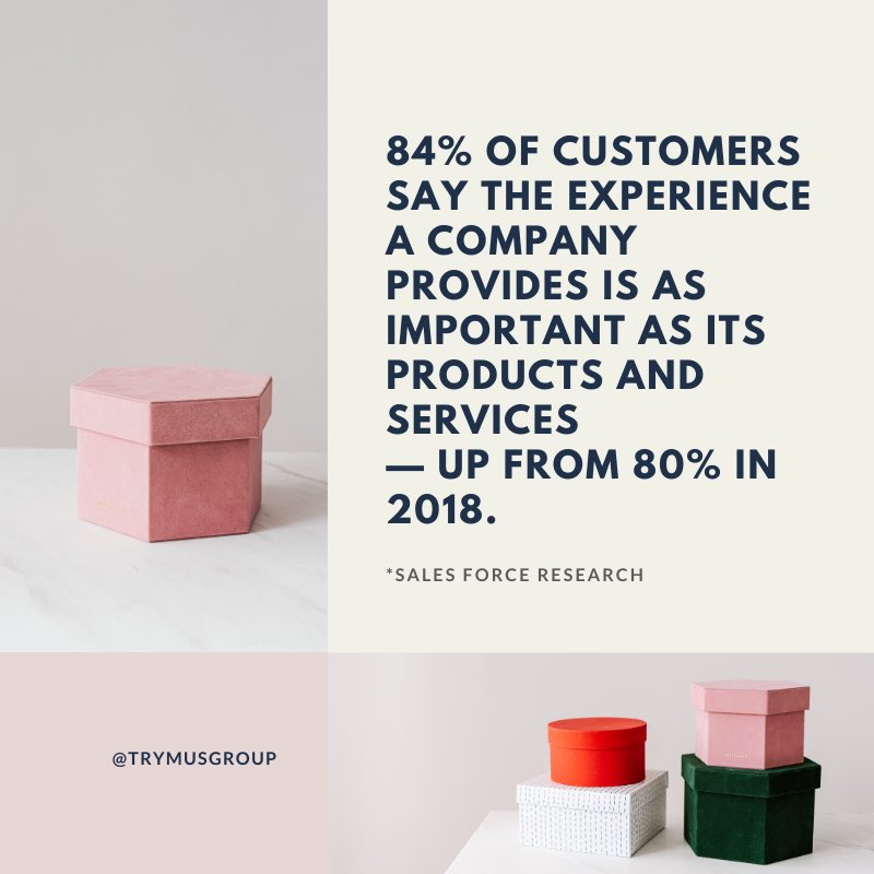 TryMusGroup's tweet photo. As companies look to connect &amp; build trust, customer experience has become more important than ever!

Now is the time to prioritize your customer relations and ensure that all of your communication is managed in a timely manner and reflects your values.   #SocialMediaTips https://t.co/mMw795mznP